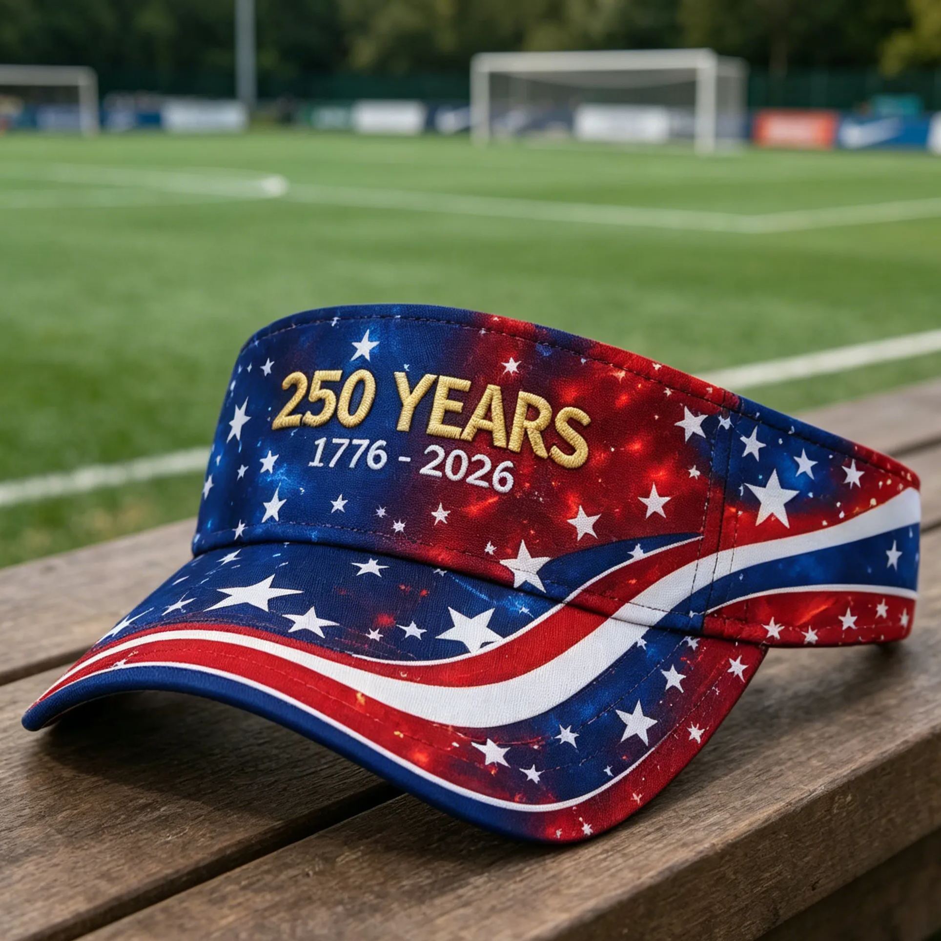 US 250th Anniversary Art Print Casual Tennis Cap