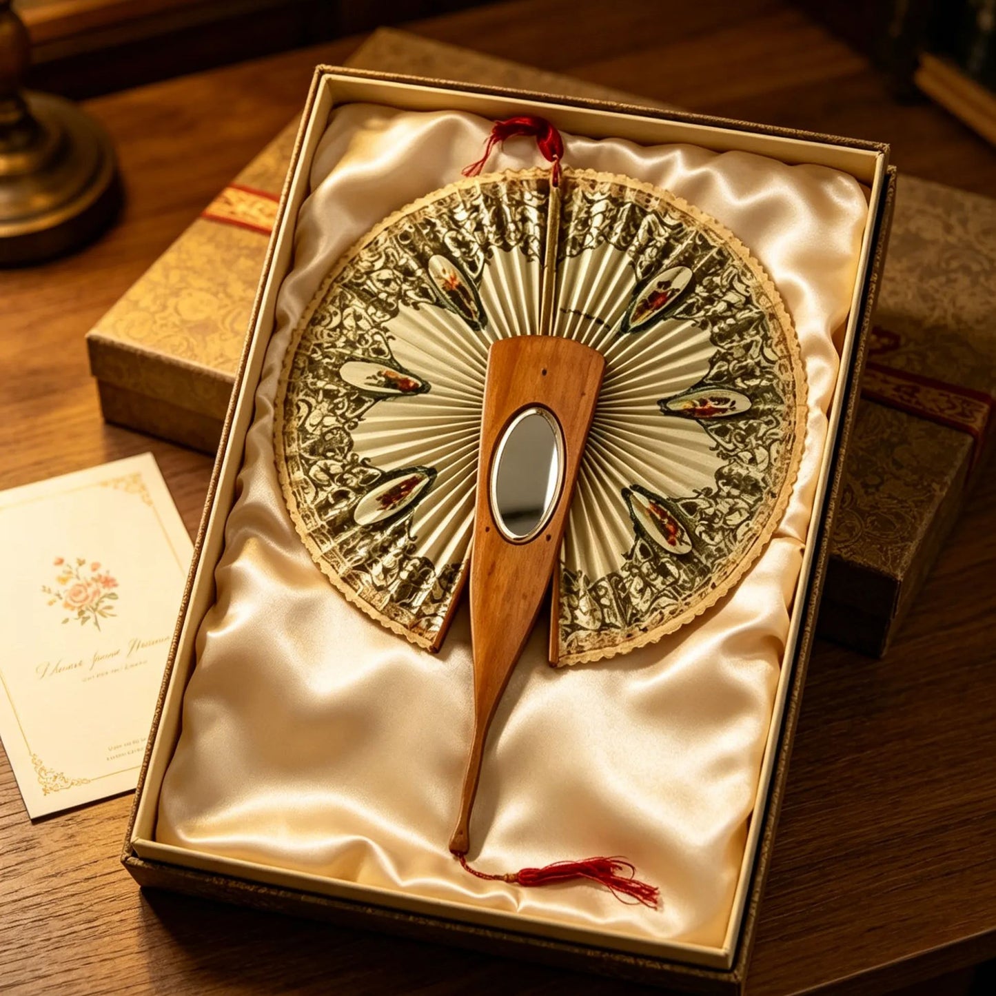 Antique Mirrored Mechanical Fan