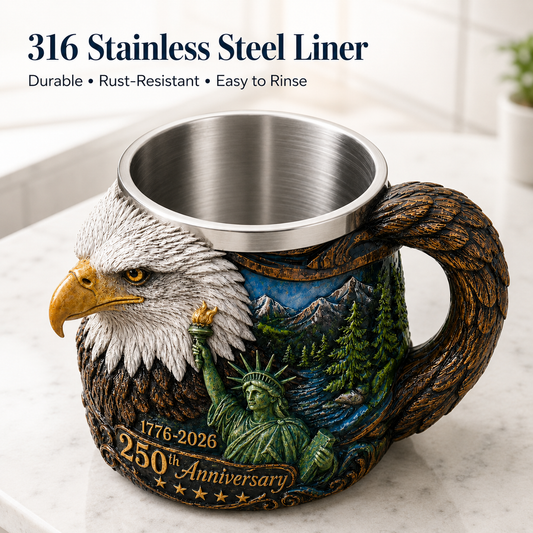 1776–2026 250th Anniversary Eagle Coffee Mug