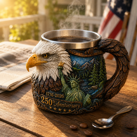 1776–2026 250th Anniversary Eagle Coffee Mug