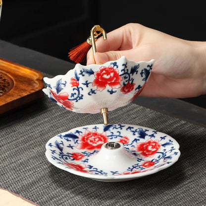 Umbrella-Shaped Ceramic Tea Strainer
