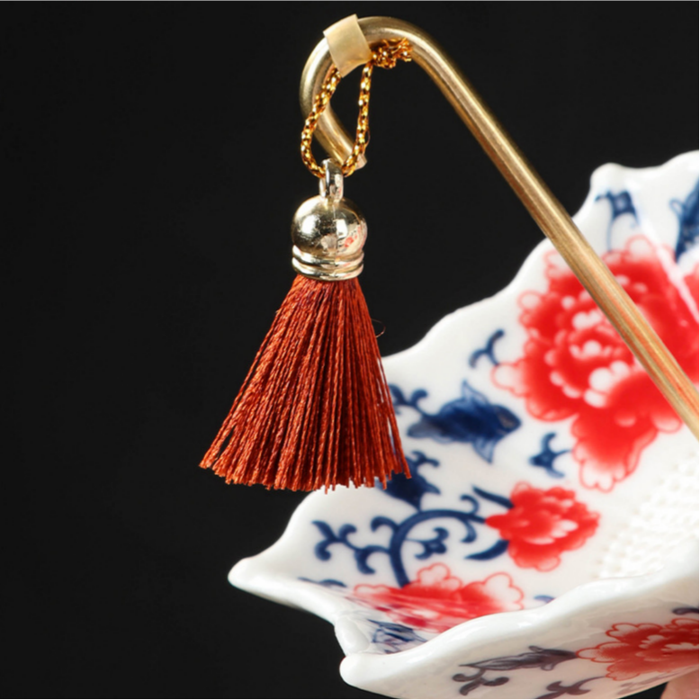 Umbrella-Shaped Ceramic Tea Strainer