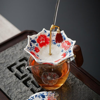 Umbrella-Shaped Ceramic Tea Strainer