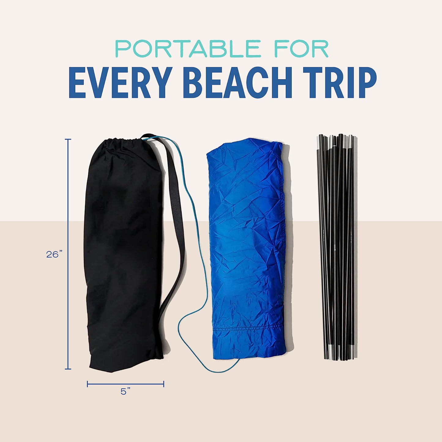 Wind‑Powered Beach Tent Shade Canopy