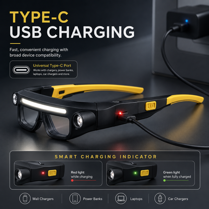 COB Light-Up Safety Glasses