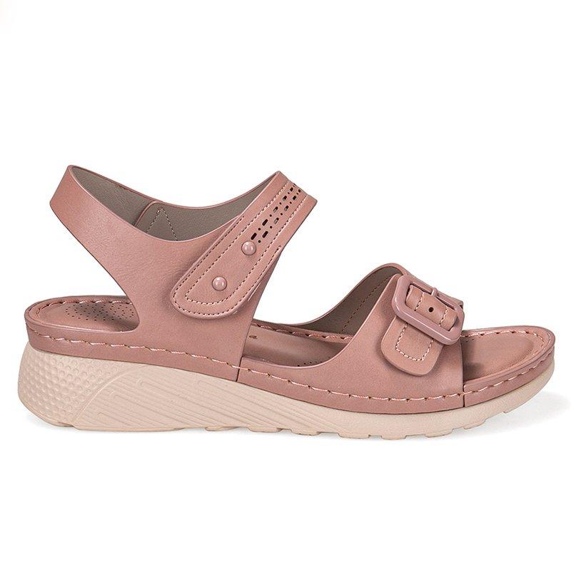 Women Comfortable PU Summer Thick Sole Sandals