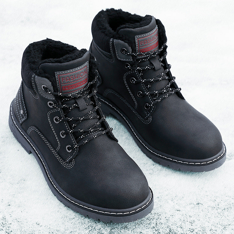 Men's Winter Outdoor Waterproof Snow Ankle Boots