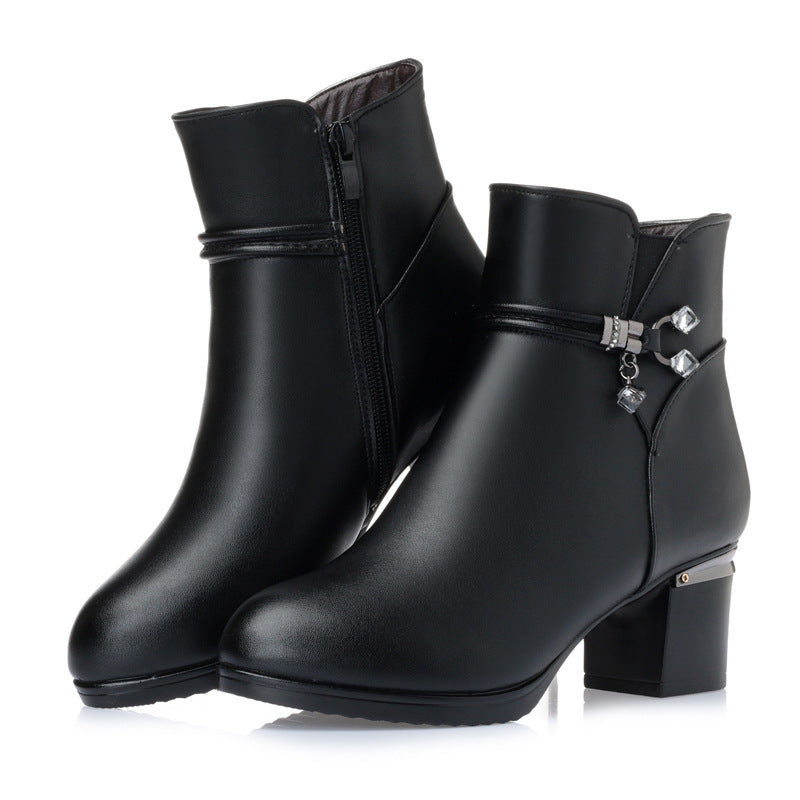 Women Slope with Thick Warm Ankle Boots