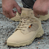 Men's Winter Leather Lace-up Non Slip Outdoor Boots