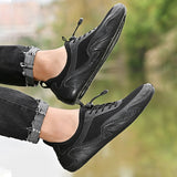 Men's Loafers & Slip-Ons Breathable Daily Flat Heel Casual Elastic Band Shoes