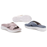 Women Comfortable Summer Open Toe Thick Sole Slippers