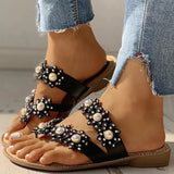 Women's Studded Toe Flat Slipper