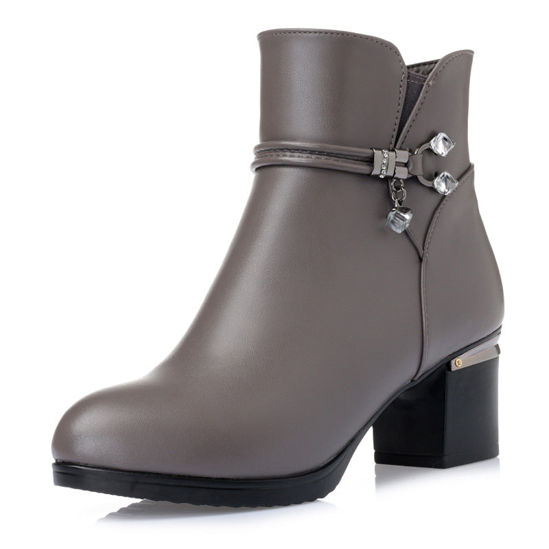 Women Slope with Thick Warm Ankle Boots
