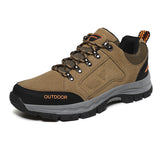 Men's Winter Lace-up Round Toe Non Slip Outdoor Hiking Shoes