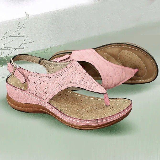 Women Embroidery Vacation Sandals Flip Flops