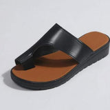 Women Orthopedic Bunion Corrector Sandals Comfy Platform Flat Leather Shoes