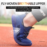 Men'S Breathable Lightweight Comfortable Safety Work Shoes
