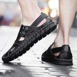 Men's Leather Soft Fashion Sandals