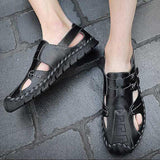 Men's Leather Soft Fashion Sandals