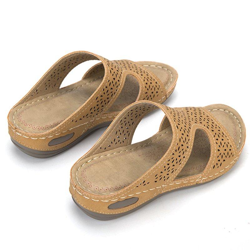 Women Summer Slip-On Platform Footbed Sandals