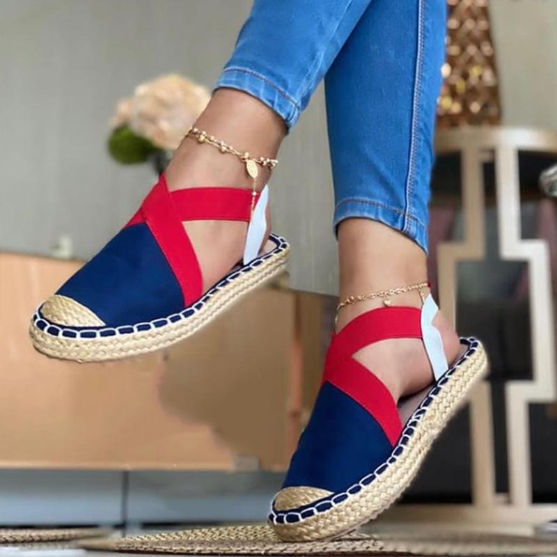 Women‘s Fashion Canvas Woven Sole Casual Shoes