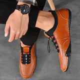 Men's Loafers & Slip-Ons Cowhide Breathable Non-slipping Shoes