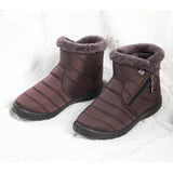 Women's Warm Fleece Cold High Top Cotton Shoes Waterproof Snow Boots