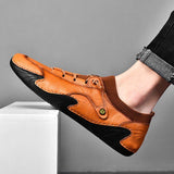 Men's Loafers & Slip-Ons Loafers Business Casual Vintage Daily Outdoor Non-slipping Walking Shoes