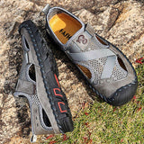 Men's Outdoor Wading Beach Shoes Mesh Non-slip Hole Sandals