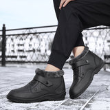 Men's Winter Outdoor Waterproof Wear Resistant Slip-on  Snow Boots