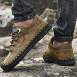 Men's wear-resistant non-slip hiking shoes-Gentryzee