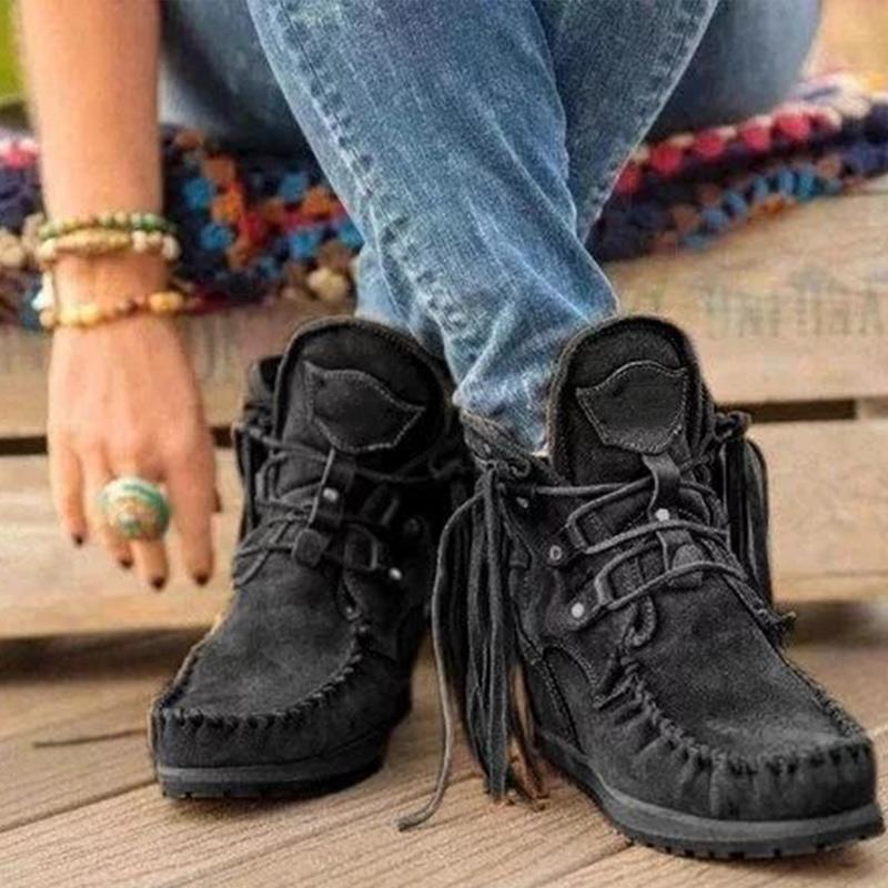 New women's suede retro ankle boots