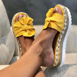 Women's Slippers Bowknot Platform Sandals