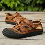 Men Sandals Genuine Leather Handmade Beach Shoes