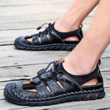 Men's Comfort Shoes Sandals Leather Breathable Walking Shoes
