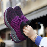 Women's flying knitting shoes, socks, fashion casual shoes