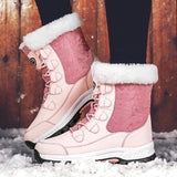 Women's Winter High Top Anti-Skid Waterproof  Snow Boots