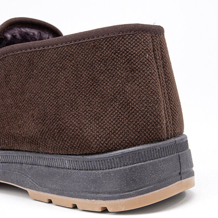 Men's Casual Slip-on Cloth Anti-Skid Warm Lining Shoes