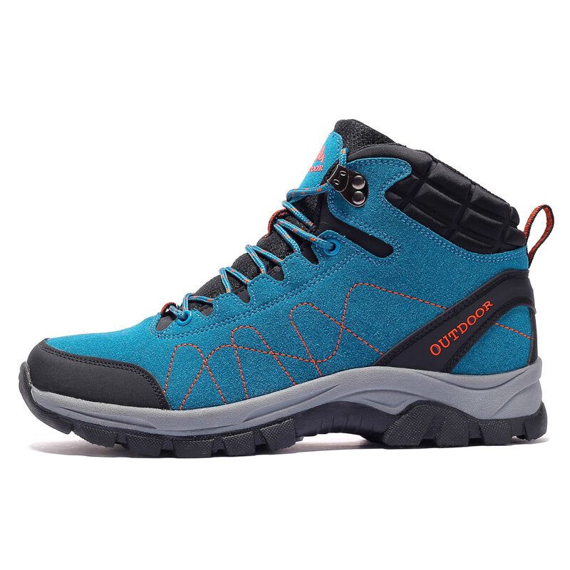 Men's Winter Outdoor Waterproof Anti-Skid Lightweight Toe Protective Hiking Boots