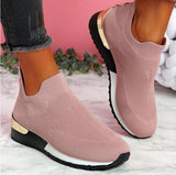 Women's Elastic Slip-On Flat Shoes