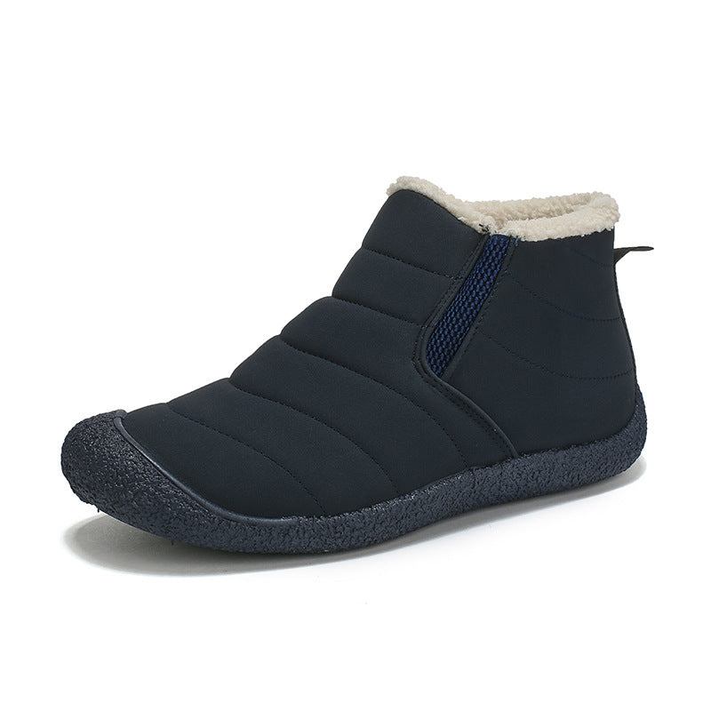 Men's Winter Plush Warm Elastic Slip-on Snow Ankle Boots