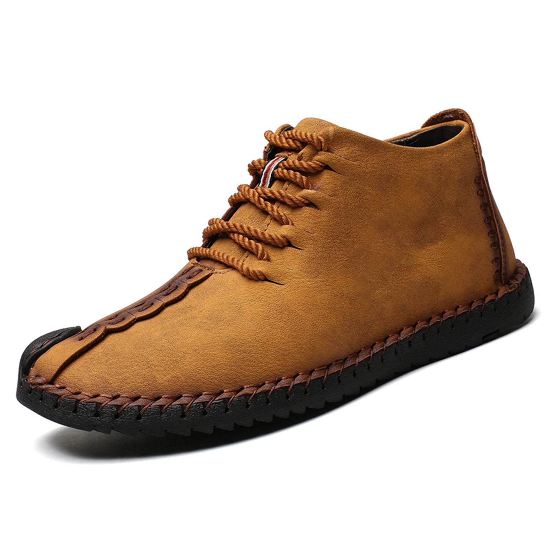 Men's Leather Non-slip Soft Sole Warm Casual Boots