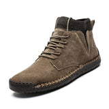 Men's Winter Handmade Stitching Warm Sock Ankle Boots