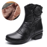 Women's Winter Retro Boots Handmade Ankle Boots