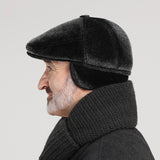 Winter Faux Fur Newsboy Hat