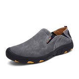 Men's Loafers & Slip-Ons Casual Daily Pigskin Breathable Non-slipping Wear Proof Walking Shoes