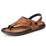 Men's Comfy Soft Clip Toe Casual Two Ways Thong Sandals