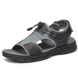 Men's Casual Leather Sandals Soft-soled Beach Shoes
