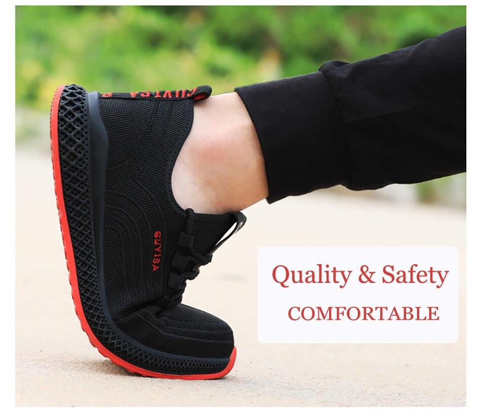 Men‘s Anti-Smashing Protective Construction Safety Work Shoes