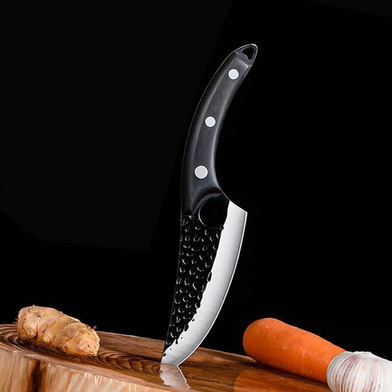 Serbian Chef Knife, Hand-Forged Boning Knife 5.5” Meat Cleaver - Letcase